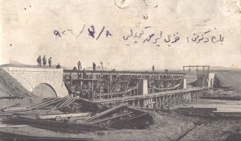 Construction of the bridge over the Kizilirmak river