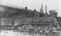 Mallet engine used by Yaroslavl - Arkhangelsk railway. Manufacturer: Putilov