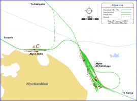 Railway map of Afyon area