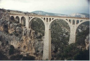 The same viaduct from a different angle, near Hacikiri, 1999. Photo Malcolm Peakman