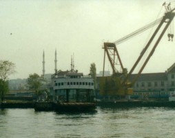 Demiryolu II seen at Haydarpasa from the Bosphorus. 3 november 2000. Photo JP Charrey