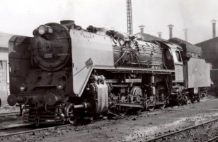 56015 outside Ankara Depot. 24th February 1956