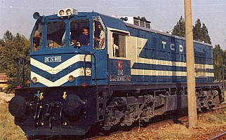  very nice picture of DE24009 in the blue livery. The rheostatic braking cabinet is very visible. 30 July 1985. Photo Ergin Tönük